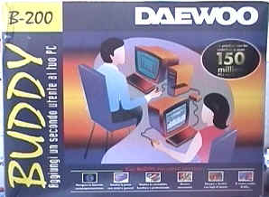 SCATOLA DEL BUDDY DAEWOO CONTENENTE: SCHEDA PC + SCATOLOTTO PER COLLEGAMENTO A MONITOR TASTIERA MOUSE + CAVO 10 METRI